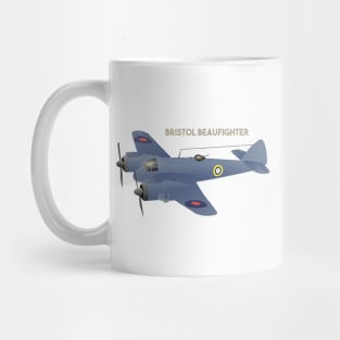 Bristol Type 156 Beaufighter British WW2 Airplane Mug